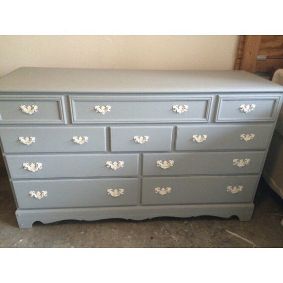 Baby Blue Dresser Changing Table Credenza Etsy