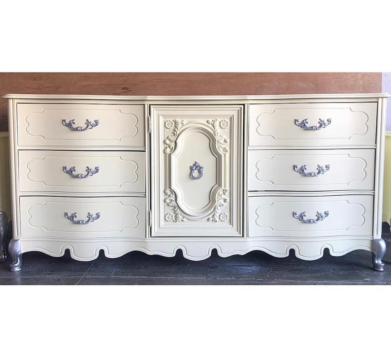 French Provincial Dresser Hutch Changing Table Credenza Etsy