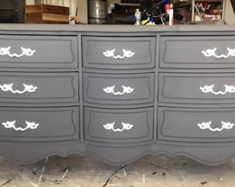 Custom Colors AVAILABLE - French Provincial, Grey, White, Dresser Bedroom Furniture