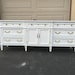 SAMPLE - Do not purchase - See description - White & Gold Mid-Century Modern Dresser/TV Stand/Credenza/Buffet/Nursery/Changing Table 