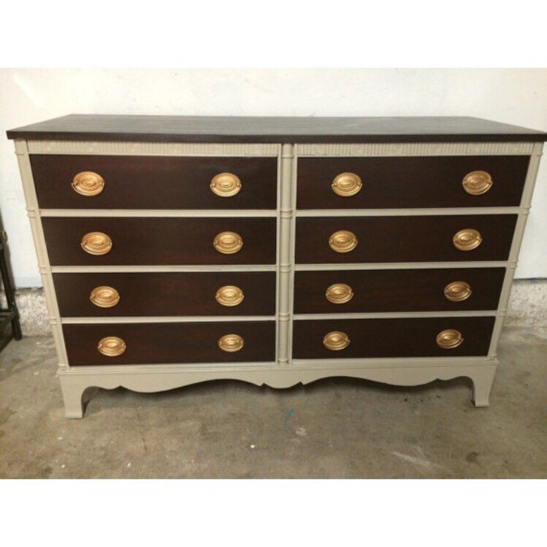 Sample 8 Drawer Dresser Credenza Buffet Or Tv Stand Real Etsy