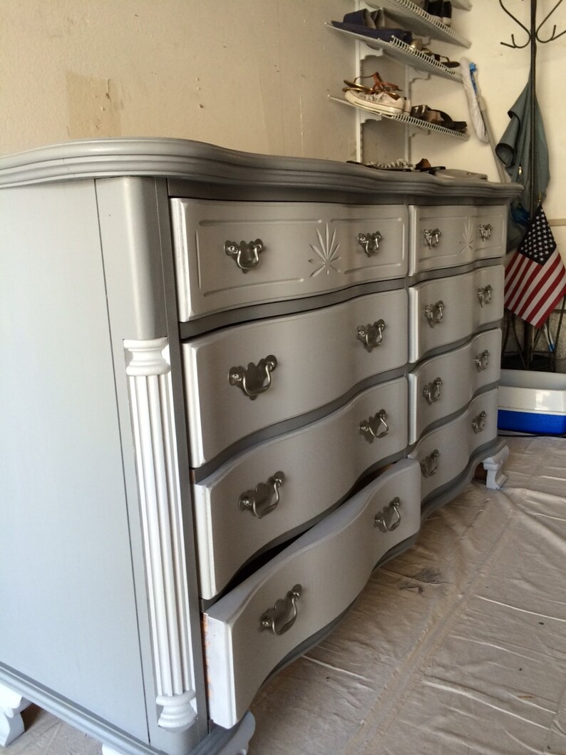 Custom Colors AVAILABLE Grey Dresser Changing Table Etsy