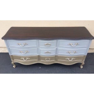 Custom Colors AVAILABLE - 9 Drawer French Provincial Dresser/Nursery Changing Table/Credenza/TV Stand/Buffet