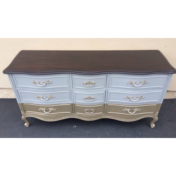 9 Drawer French Provincial Dresser Nursery Changing Etsy