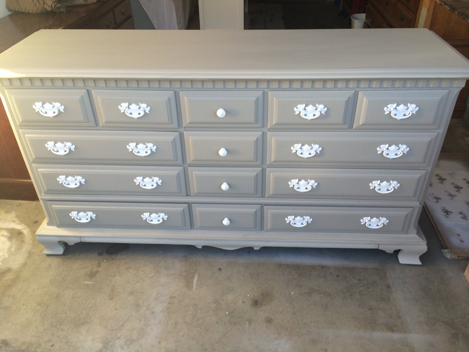 PORTFOLIO Grey Dresser Nursery Changing table Buffet Etsy