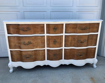 Custom Colors AVAILABLE - Farmhouse French Provincial Dresser/TV Stand/Credenza/Changing Table