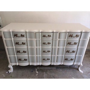 Custom Colors AVAILABLE - RARE, Vintage French Provincial Dresser/Changing Table/Buffet/Credenza