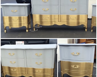 Custom Colors AVAILABLE ** Six drawer French Provincial Dresser, Nightstands, Changing Table, Buffet, Credenza