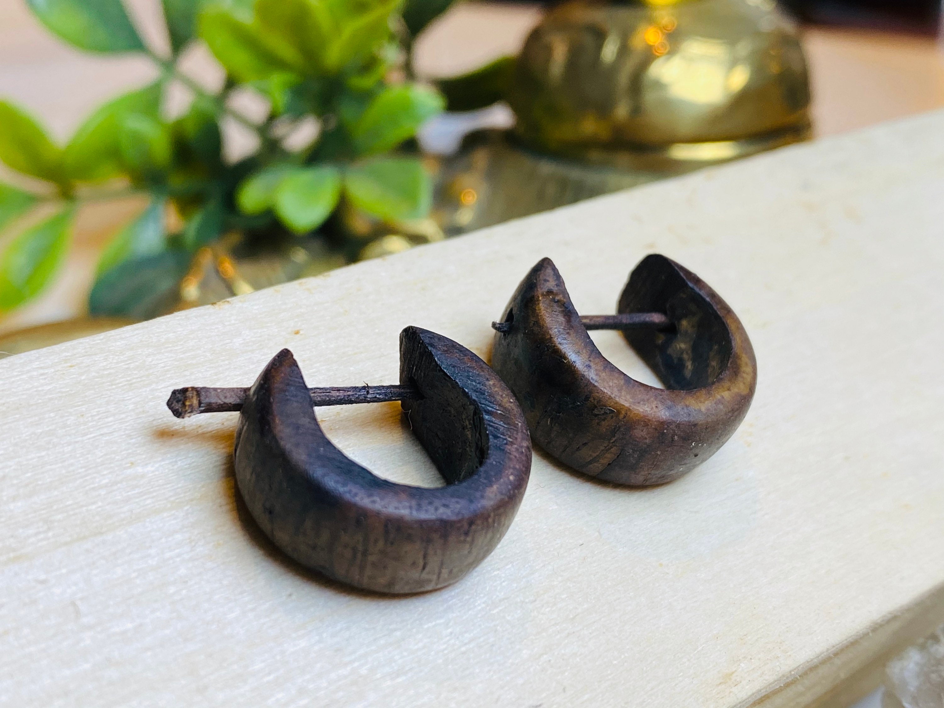 Orecchini Pendenti In Legno Fatti A Mano – Albero Di Cocco Stile Bohémien, 82x40 Mm, Regalo Per Amanti Della Natura