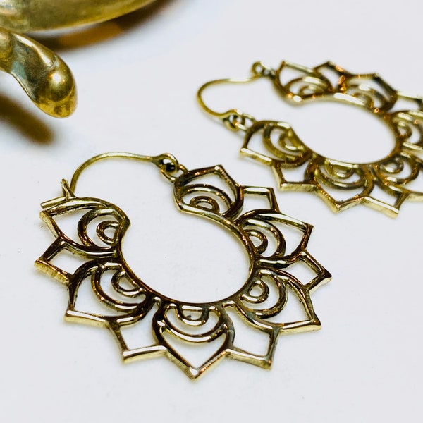 Brass Earrings - Very Elegant for any Situation