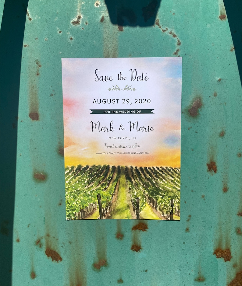 Laurita Winery New Egypt New Jersey. Vineyard Watercolor Etsy