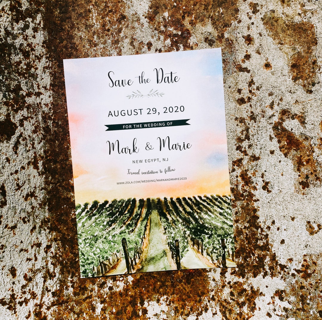 Laurita Winery New Egypt New Jersey. Vineyard Watercolor Etsy