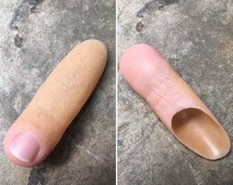 For Amputees/Brachymetatarsia missing portion of your toe- Toe Extension- Two-tone realistic Silicone Rubber Individual Toe Prosthetic