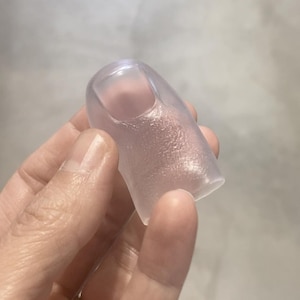 Paintable Clear Silicone Big Toe- Completely Hollow