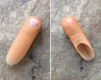 For Amputees/Brachymetatarsia missing portion of toe- Toe Extension- Basic Silicone Rubber Individual Toe Prosthetic