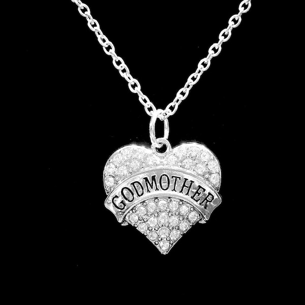 Godmother Necklace, Godmother Jewelry, Mother's Day Gift For Godmother Charm Necklace