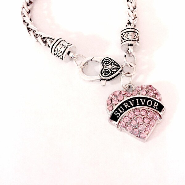 Breast Cancer Awareness Ribbon Charm - Choose Color For Bracelet (Pink, Blue, Purple, Etc.)