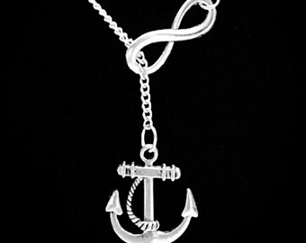 Anchor Sister Of The Bride Wedding Bridal Gift Lariat Necklace Anchor Sister Of The Bride Wedding Bridal Gift Lariat Necklace