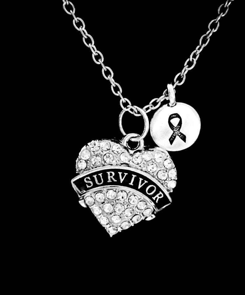 Survivor Necklace Awareness Ribbon Necklace Cancer | Etsy