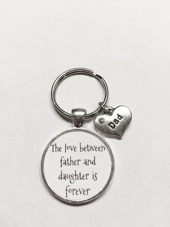 dad and daughter keychain