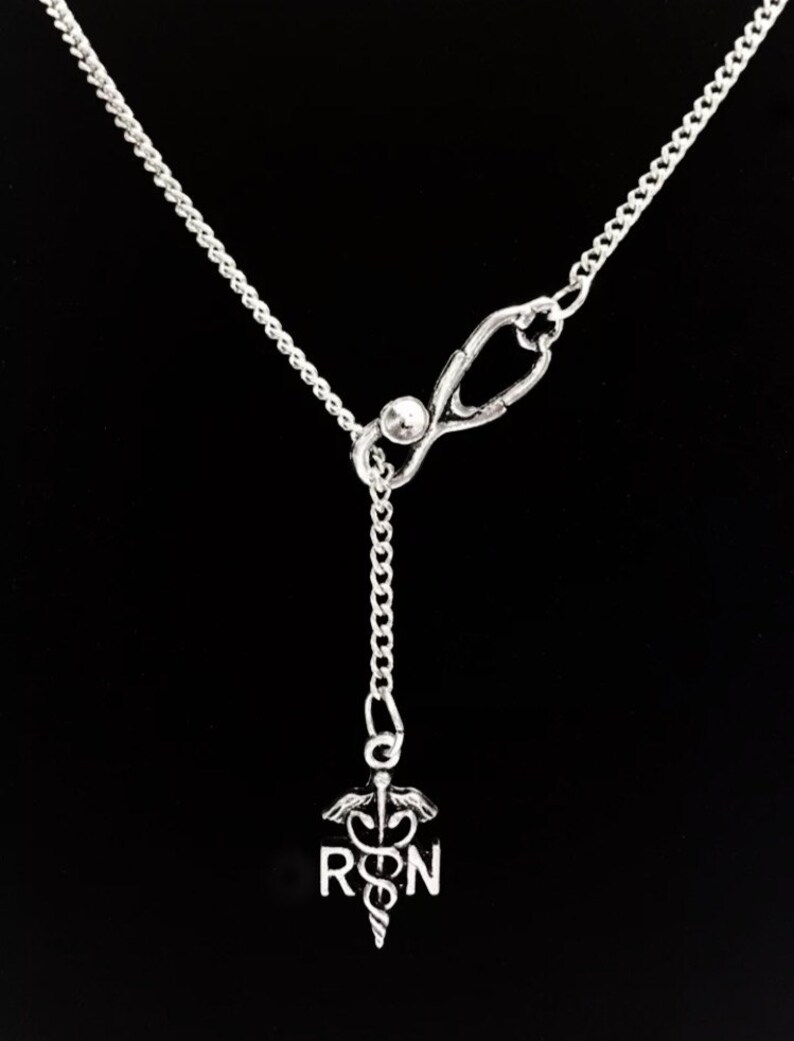 Nurse Necklace Nurse Gift Nurse Jewelry Stethoscope Etsy