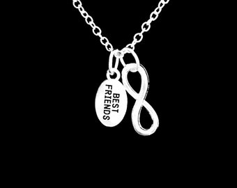 Best Friend Gift, Best Friend Necklace, Best Friend Jewelry, Friendship Necklace, Forever Sisters Friendship Necklace