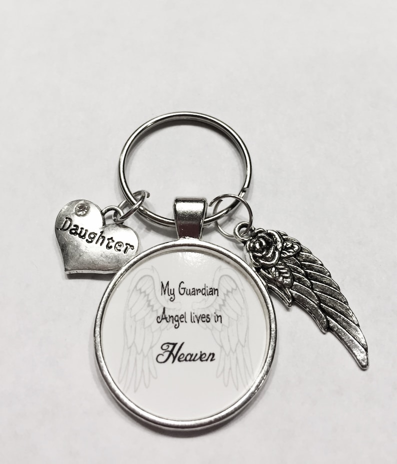 Daughter Baby Girl Guardian Angel In Heaven Memory Wing Miss Etsy