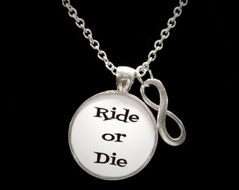 Best Friend Gift, Best Friend Necklace, Ride Or Die Necklace, Best Friends Jewelry, Friendship Necklace, Sister Jewelry