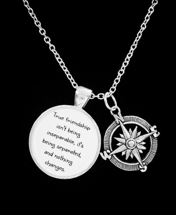 Compass friendship shop necklace