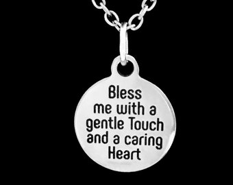 Nurse Necklace, Nurse's Prayer Necklace, Nurse Jewelry, Graduation Gift, RN LPN CNA Jewelry, Mother's Day Necklace