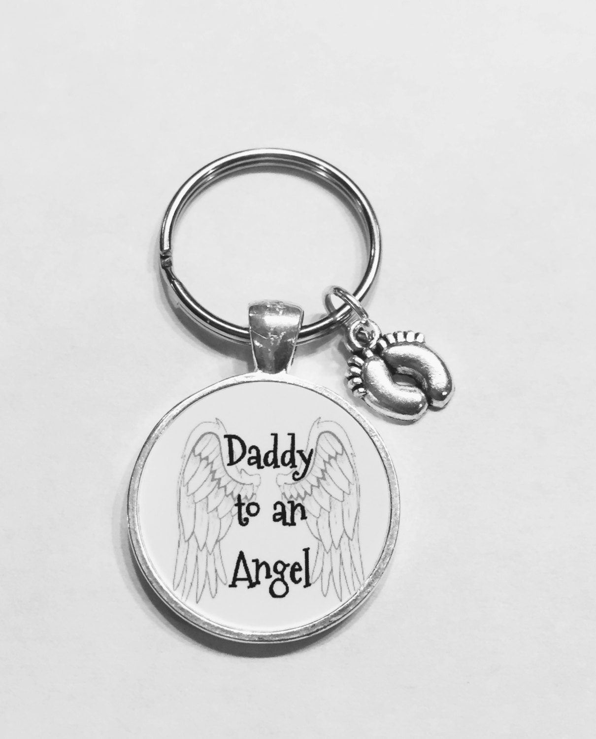 Daddy of an angel keychain deals