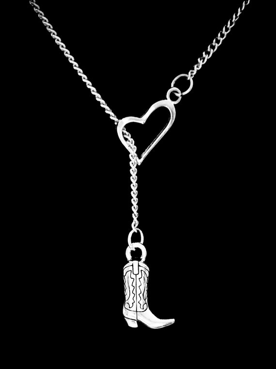 cowgirl boot necklace