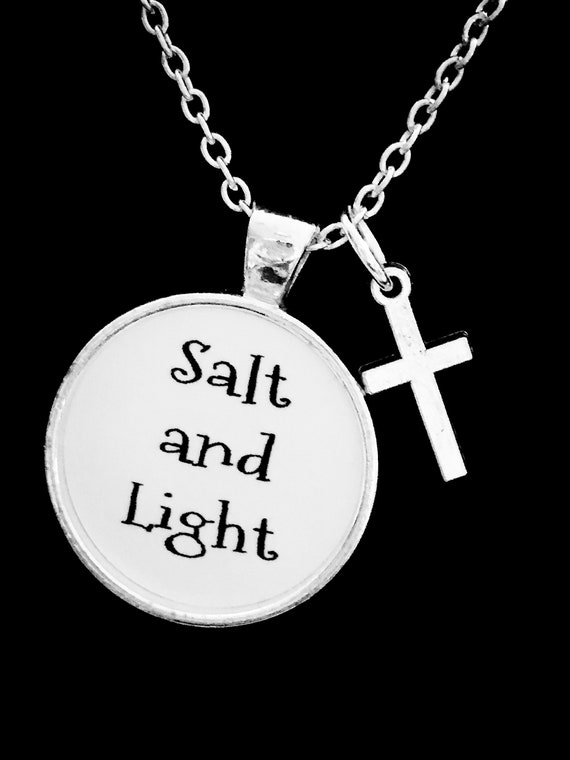 Christian Necklace, Salt and Light Necklace, Christian Jewelry