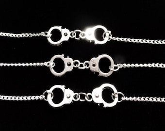 Best Friend Gift Set, Best Friend Bracelet, 3 Bracelets Handcuff Partners In Crime Friendship Best Friend Police Wife Couple's Sisters Set