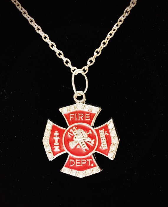 Firefighter wife necklace best sale
