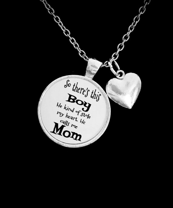 Buy Mother Son Gift Mom Gift From Son Mother and Son Mom Necklace From Son  Online in India - Etsy