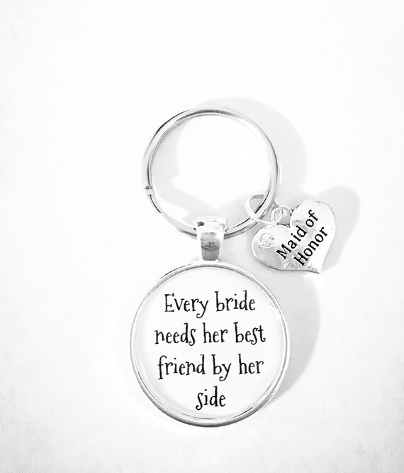 maid of honor keychain