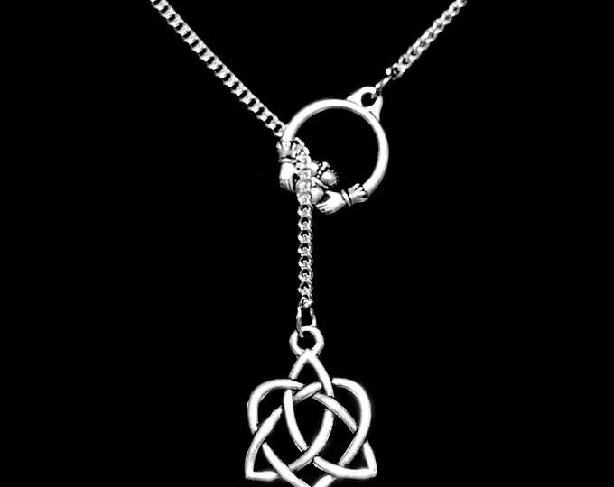 Celtic Knot Necklace, Claddagh Necklace, Celtic Jewelry, Celtic Knot