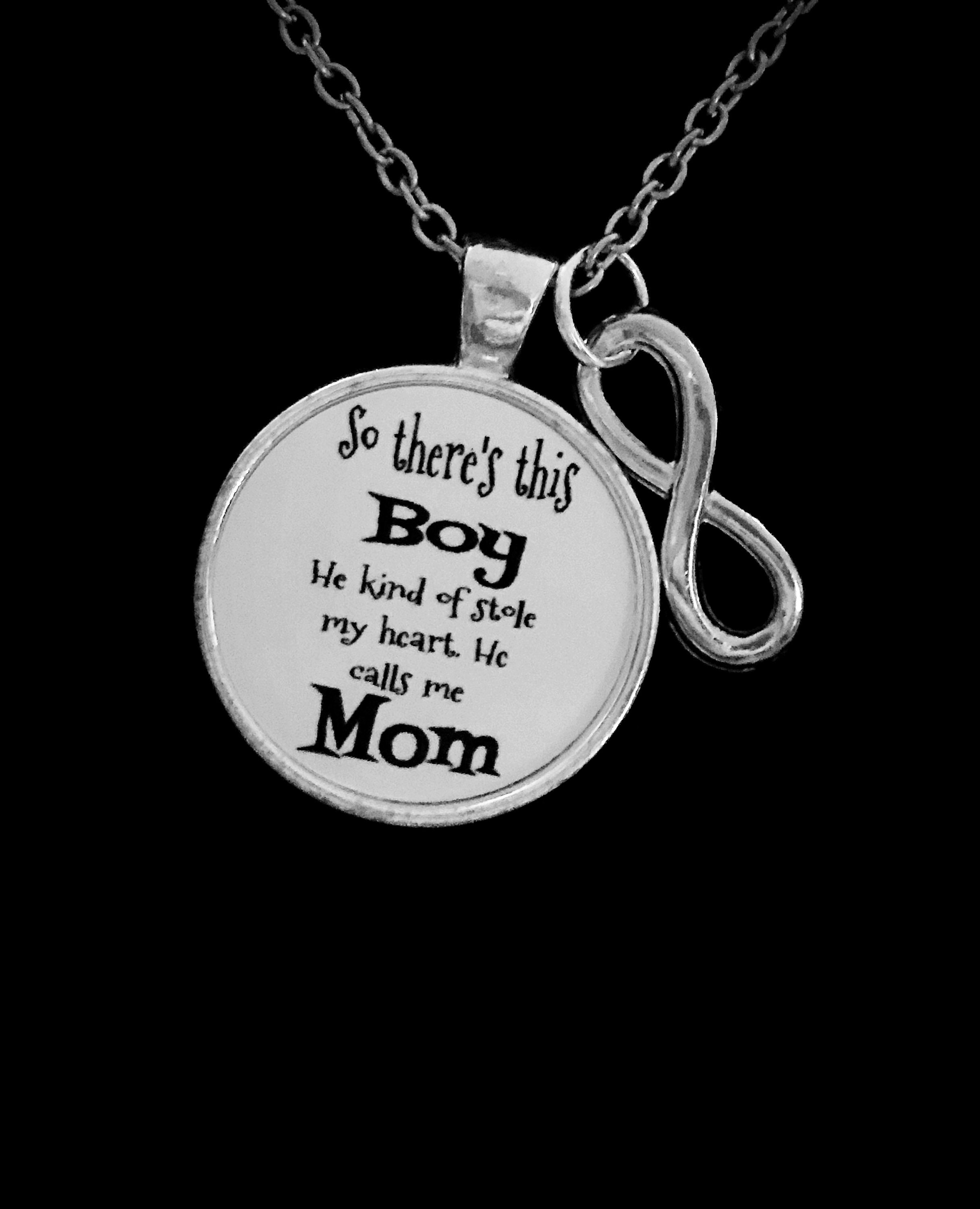 Gutsy Goodness Mom of Son Keychain There This Boy He Kinda Stole My Heart Train Motherhood Jewelry, Women's, Size: One size, Bronze