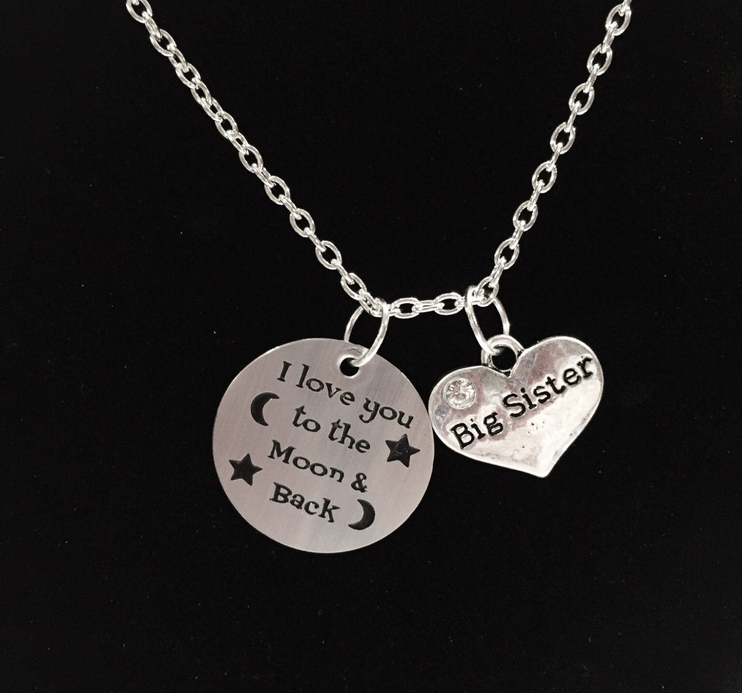 I Love You To The Moon And Back Necklace for Sister Daughter Nana Grandma  Mom | eBay