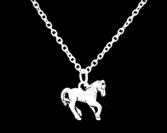 Horse Necklace, Animal Jewelry, Horse Jewelry, Cowgirl Country Western Ranch Necklace