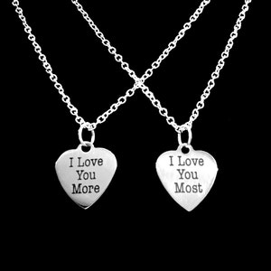 I Love You More Necklace - Etsy