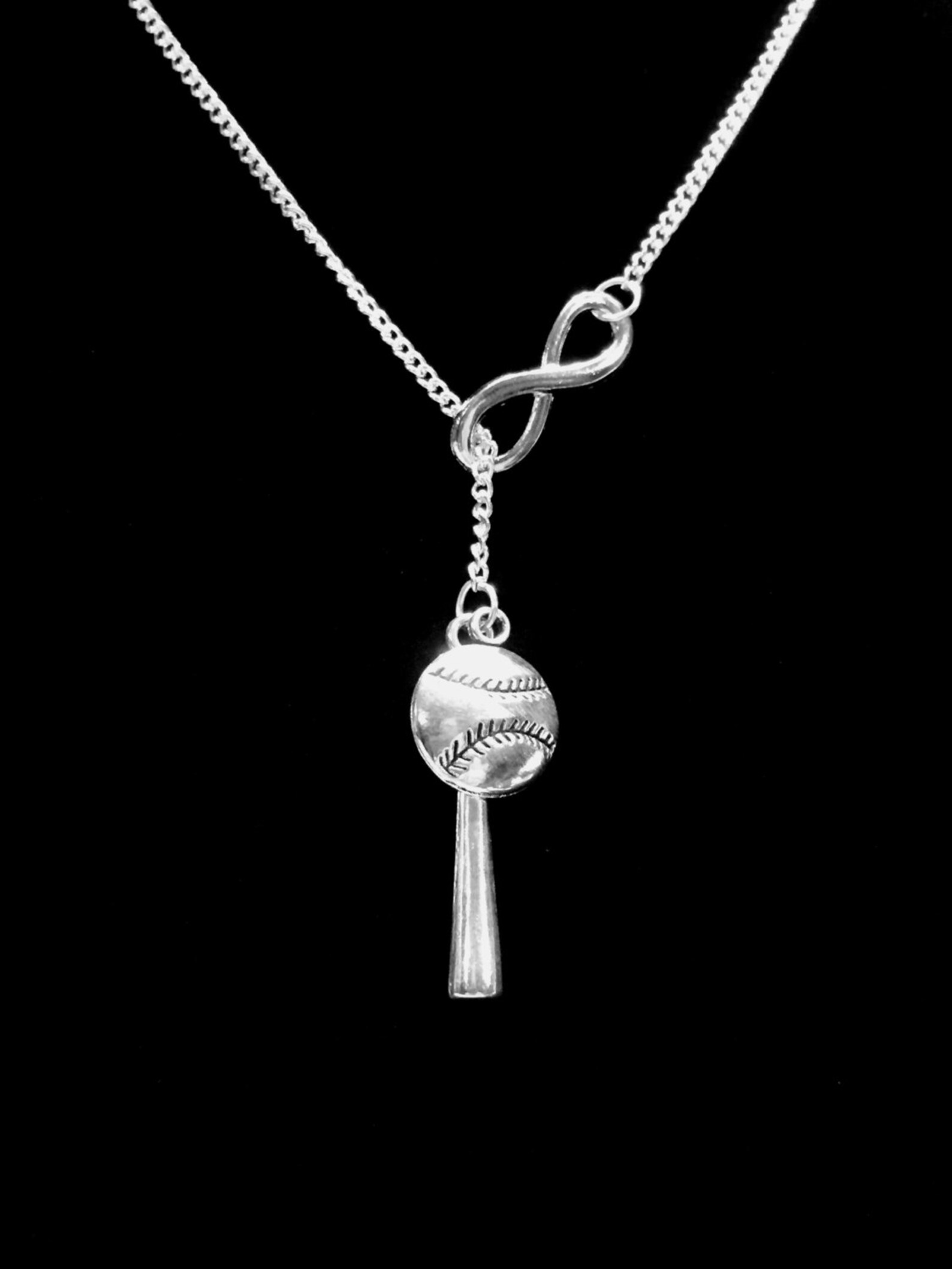 Baseball Bat Necklace Softball Necklace Allstar Gift Etsy