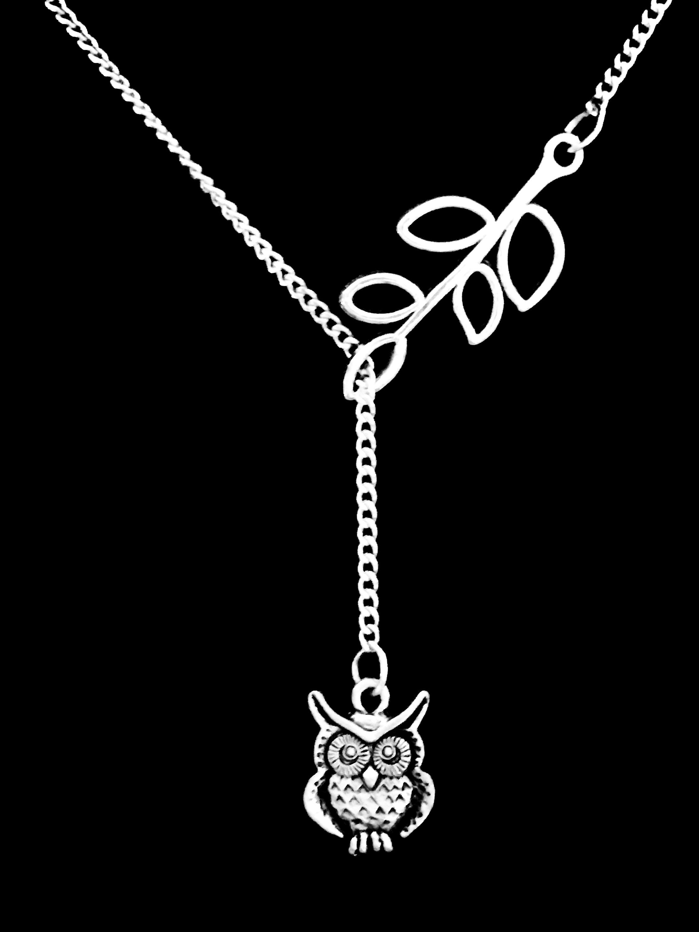 Owl Necklace, Owl Jewelry, Family Tree Jewelry, Animal Necklace, Mother Gift, Mama Bird Necklace, Mo