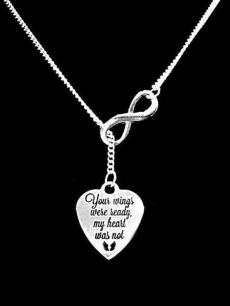 Download Free Memorial Necklace Your Wings Were Ready My Heart Was Not Etsy SVG Cut Files