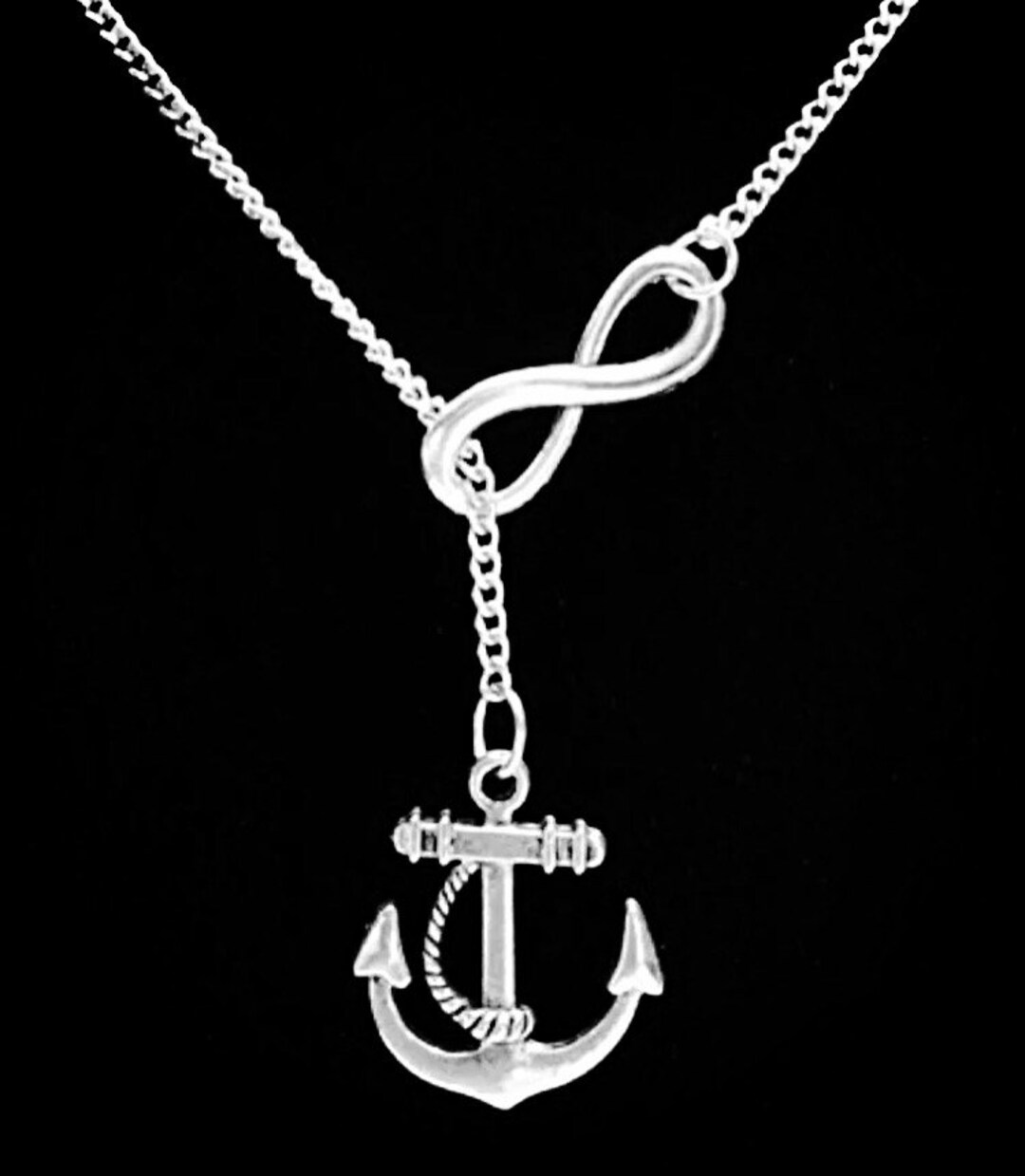 Gift for Her Infinity Anchor Necklace Best Friend Necklace - Etsy