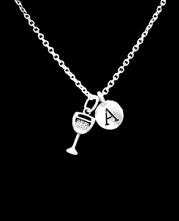 Wine Necklace Wine Jewelry Best Friend Gift Sister Etsy
