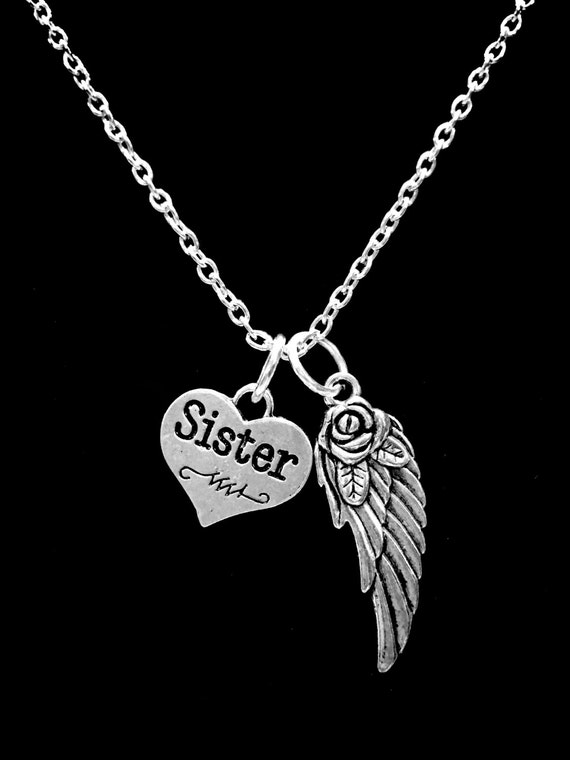 Sister memorial necklace discount