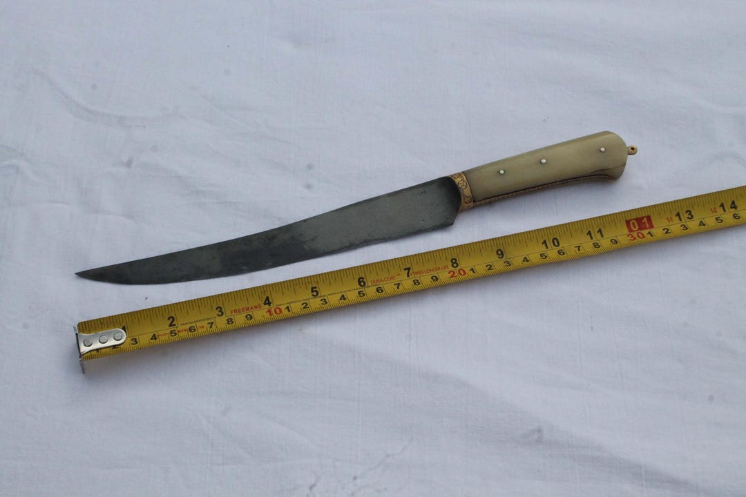 Vintage Mughal Kard Dagger Gold Damascened Wootz Blade, Bone Handle - Etsy