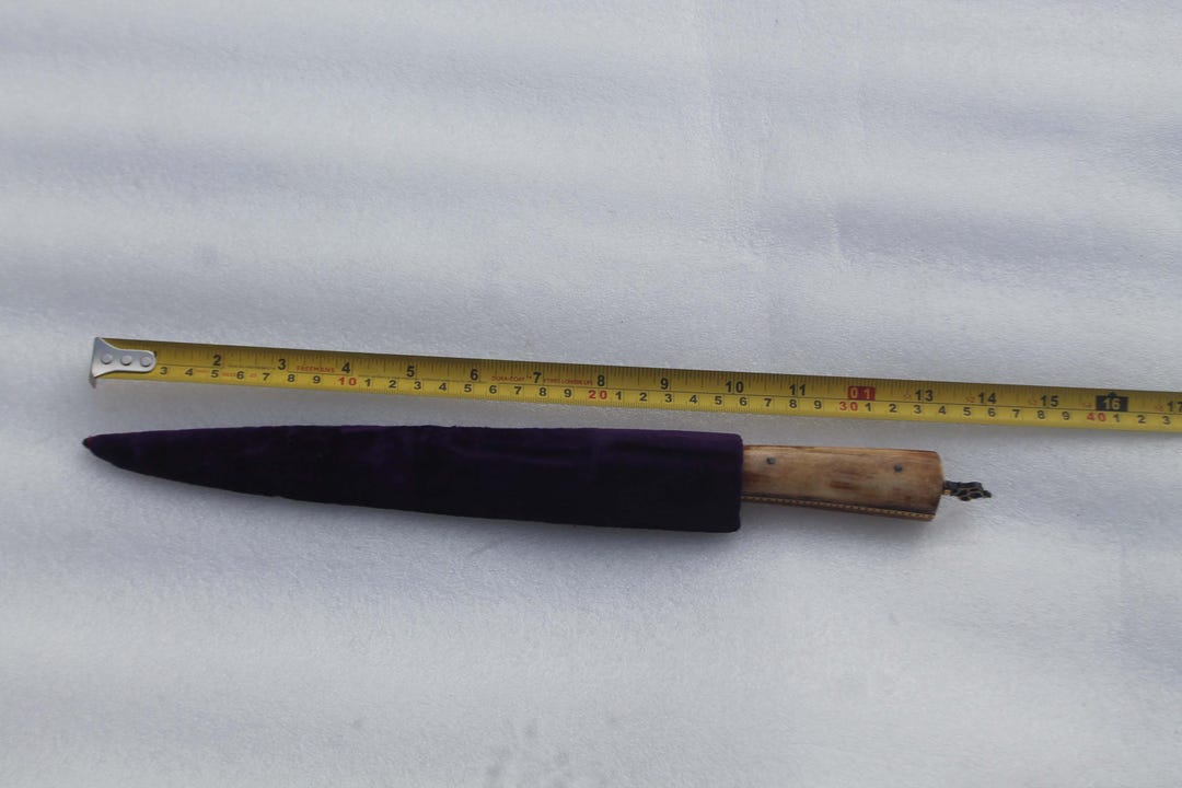 Old Vintage Indo-persian Mughal Islamic Gold Damascened Kard Dagger ...